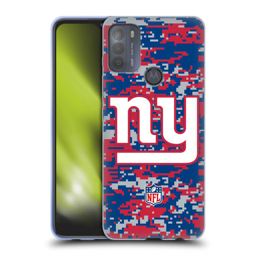 NFL New York Giants Graphics Digital Camouflage Soft Gel Case for Motorola Moto G50
