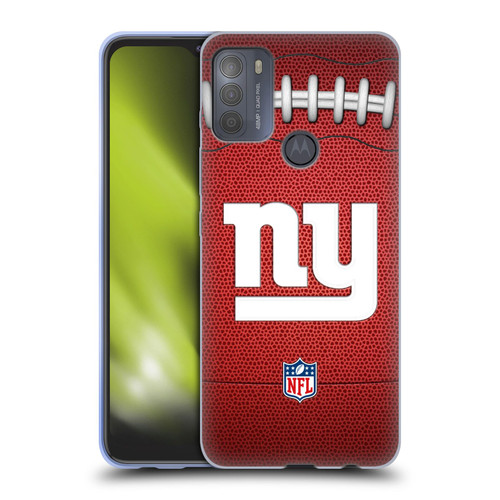NFL New York Giants Graphics Football Soft Gel Case for Motorola Moto G50