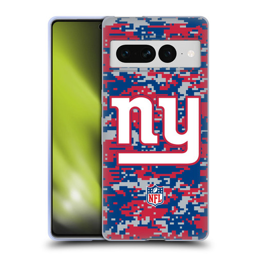 NFL New York Giants Graphics Digital Camouflage Soft Gel Case for Google Pixel 7 Pro