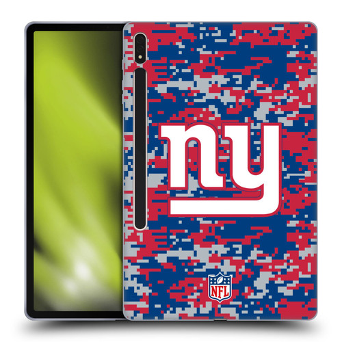 NFL New York Giants Graphics Digital Camouflage Soft Gel Case for Samsung Galaxy Tab S8 Plus