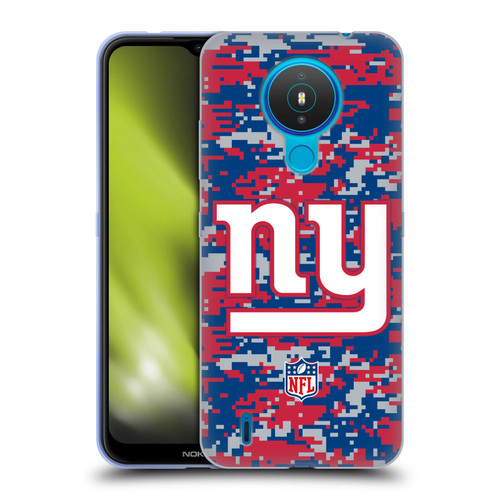 NFL New York Giants Graphics Digital Camouflage Soft Gel Case for Nokia 1.4