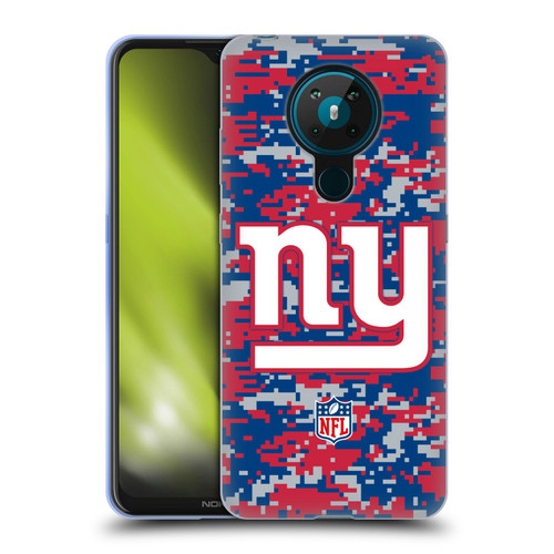NFL New York Giants Graphics Digital Camouflage Soft Gel Case for Nokia 5.3