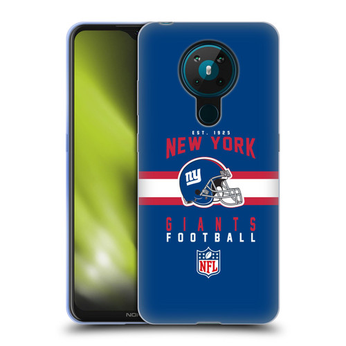 NFL New York Giants Graphics Helmet Typography Soft Gel Case for Nokia 5.3