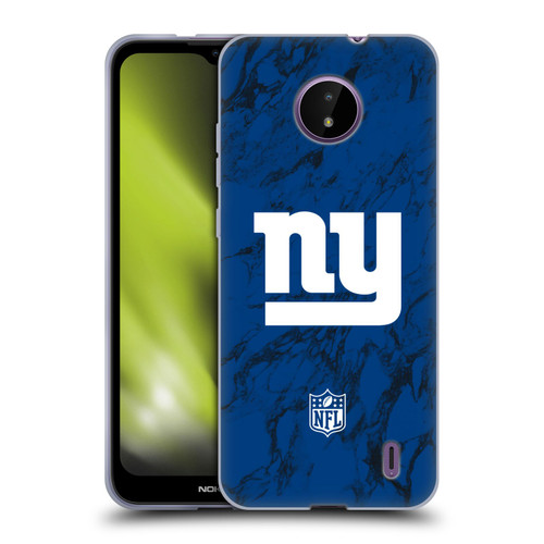 NFL New York Giants Graphics Coloured Marble Soft Gel Case for Nokia C10 / C20