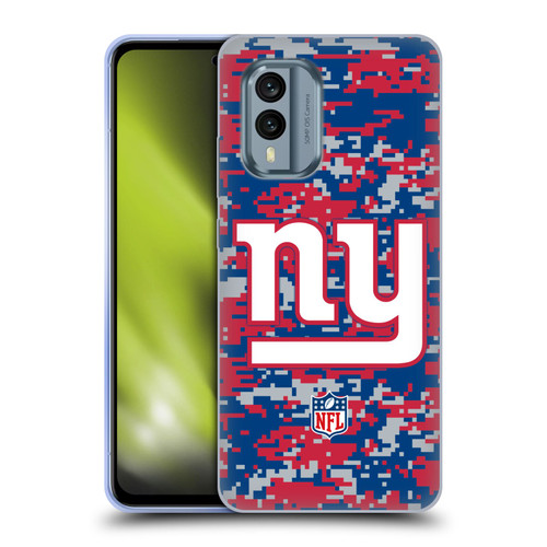 NFL New York Giants Graphics Digital Camouflage Soft Gel Case for Nokia X30
