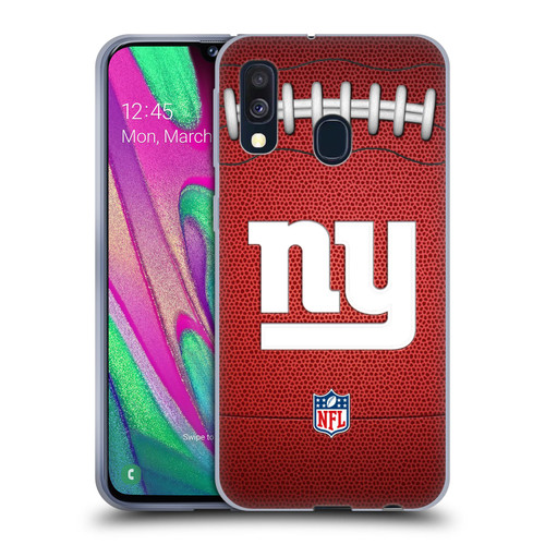 NFL New York Giants Graphics Football Soft Gel Case for Samsung Galaxy A40 (2019)