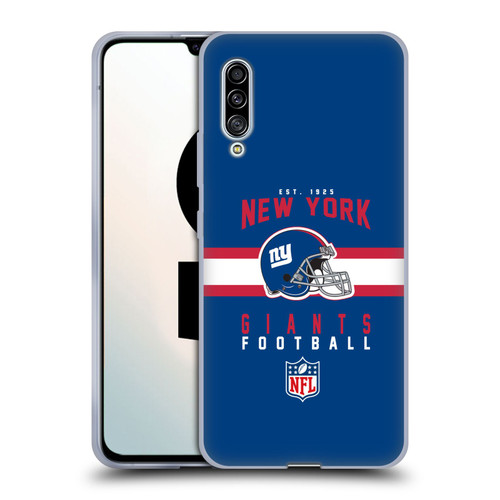 NFL New York Giants Graphics Helmet Typography Soft Gel Case for Samsung Galaxy A90 5G (2019)