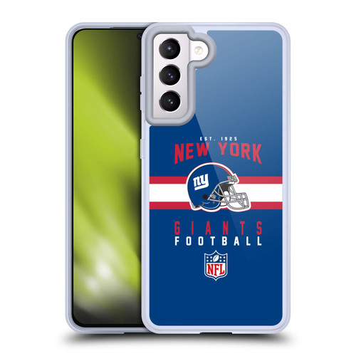 NFL New York Giants Graphics Helmet Typography Soft Gel Case for Samsung Galaxy S21 5G