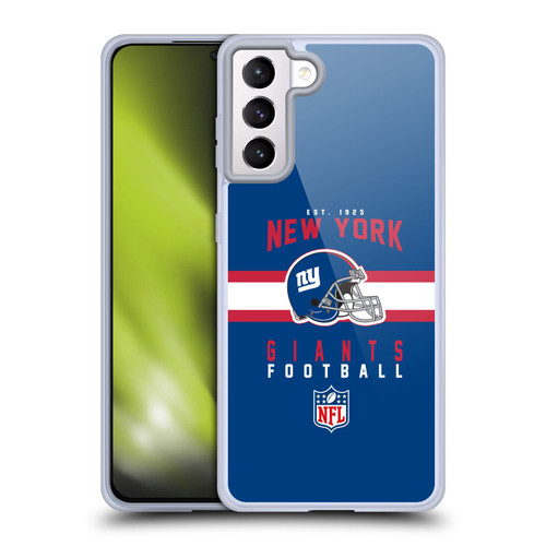 NFL New York Giants Graphics Helmet Typography Soft Gel Case for Samsung Galaxy S21+ 5G