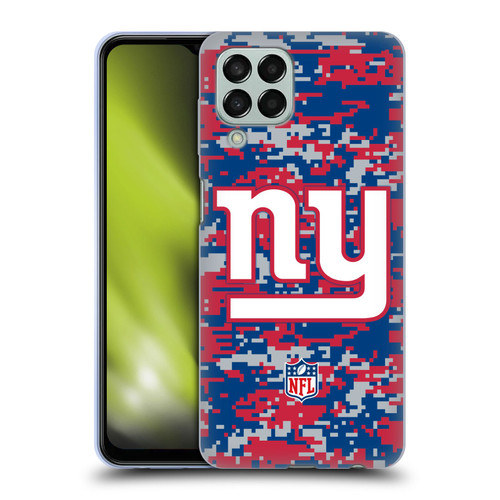 NFL New York Giants Graphics Digital Camouflage Soft Gel Case for Samsung Galaxy M33 (2022)