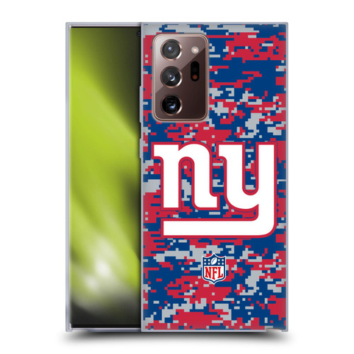 NFL New York Giants Graphics Digital Camouflage Soft Gel Case for Samsung Galaxy Note20 Ultra / 5G