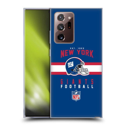 NFL New York Giants Graphics Helmet Typography Soft Gel Case for Samsung Galaxy Note20 Ultra / 5G