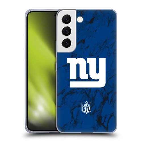NFL New York Giants Graphics Coloured Marble Soft Gel Case for Samsung Galaxy S22 5G