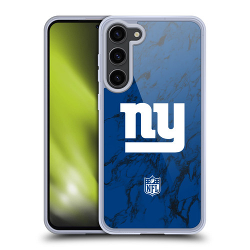 NFL New York Giants Graphics Coloured Marble Soft Gel Case for Samsung Galaxy S23+ 5G