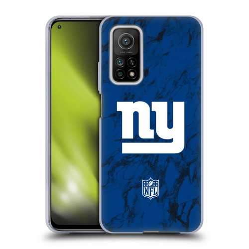 NFL New York Giants Graphics Coloured Marble Soft Gel Case for Xiaomi Mi 10T 5G