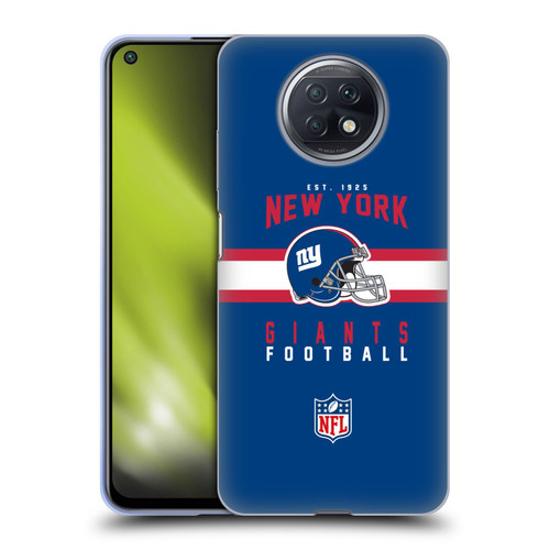 NFL New York Giants Graphics Helmet Typography Soft Gel Case for Xiaomi Redmi Note 9T 5G