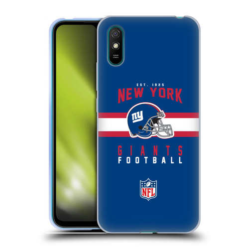 NFL New York Giants Graphics Helmet Typography Soft Gel Case for Xiaomi Redmi 9A / Redmi 9AT