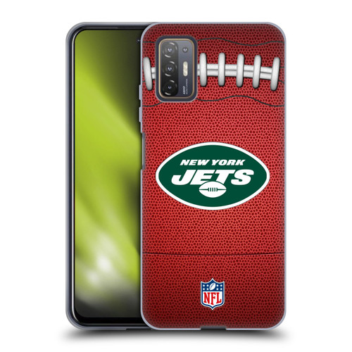 NFL New York Jets Graphics Football Soft Gel Case for HTC Desire 21 Pro 5G