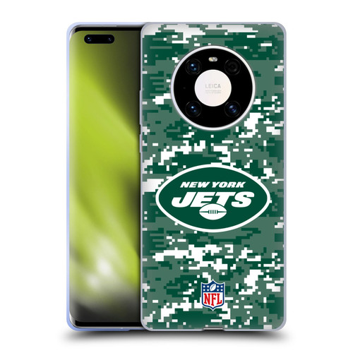 NFL New York Jets Graphics Digital Camouflage Soft Gel Case for Huawei Mate 40 Pro 5G