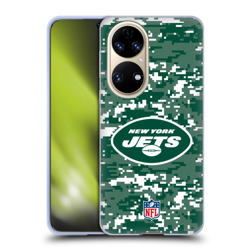 NFL New York Jets Graphics Digital Camouflage Soft Gel Case for Huawei P50