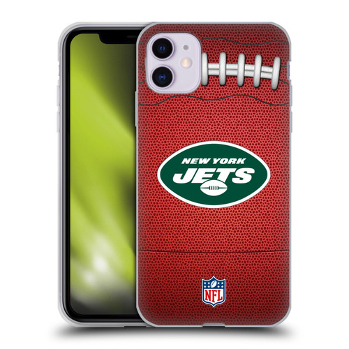NFL New York Jets Graphics Football Soft Gel Case for Apple iPhone 11
