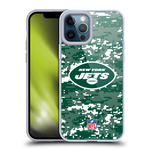 NFL New York Jets Graphics Digital Camouflage Soft Gel Case for Apple iPhone 12 Pro Max