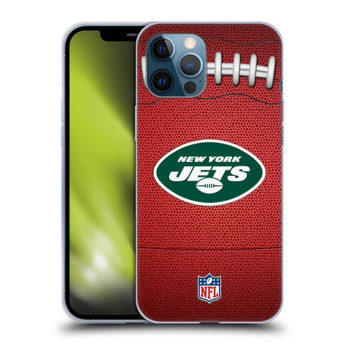 NFL New York Jets Graphics Football Soft Gel Case for Apple iPhone 12 Pro Max