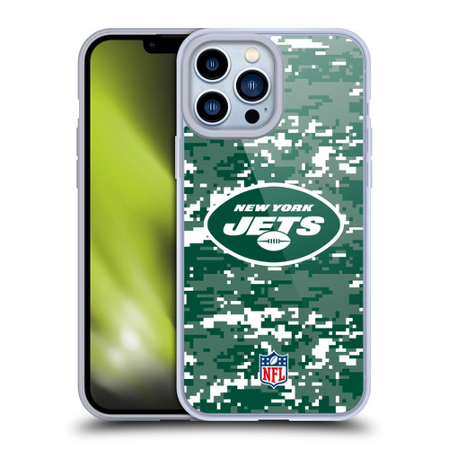 NFL New York Jets Graphics Digital Camouflage Soft Gel Case for Apple iPhone 13 Pro Max
