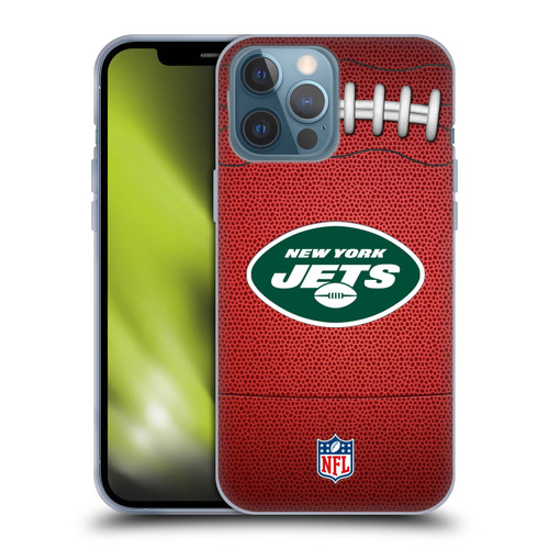 NFL New York Jets Graphics Football Soft Gel Case for Apple iPhone 13 Pro Max