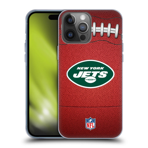 NFL New York Jets Graphics Football Soft Gel Case for Apple iPhone 14 Pro Max