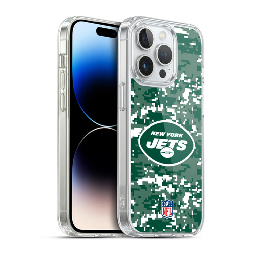 NFL New York Jets Graphics Digital Camouflage Soft Gel Case for Apple iPhone 14 Pro & MagSafe