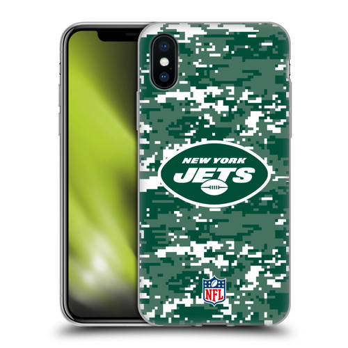 NFL New York Jets Graphics Digital Camouflage Soft Gel Case for Apple iPhone X / iPhone XS
