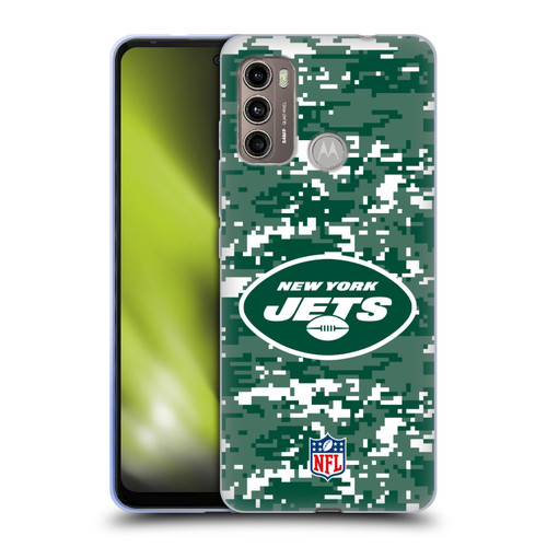 NFL New York Jets Graphics Digital Camouflage Soft Gel Case for Motorola Moto G60 / Moto G40 Fusion