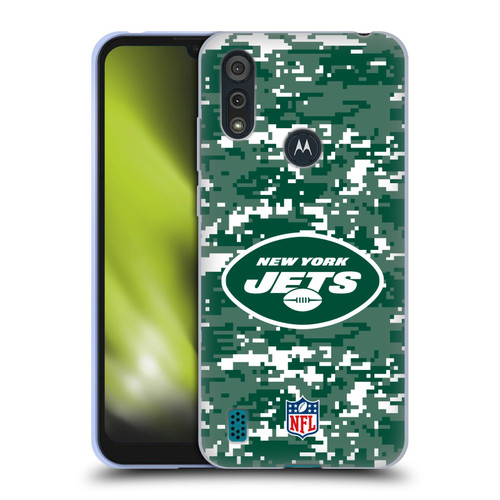NFL New York Jets Graphics Digital Camouflage Soft Gel Case for Motorola Moto E6s (2020)