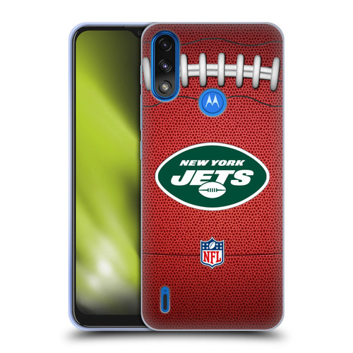 NFL New York Jets Graphics Football Soft Gel Case for Motorola Moto E7 Power / Moto E7i Power