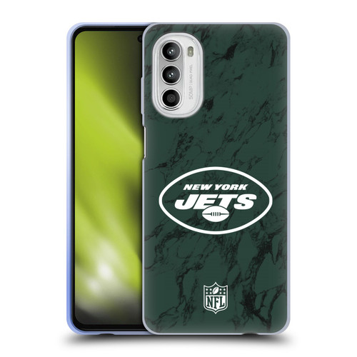 NFL New York Jets Graphics Coloured Marble Soft Gel Case for Motorola Moto G52
