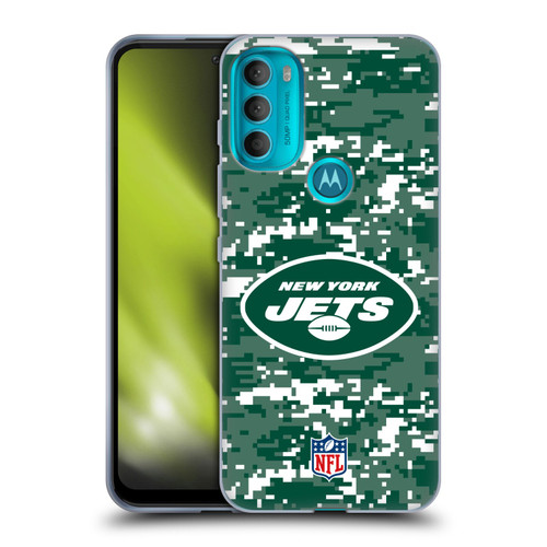 NFL New York Jets Graphics Digital Camouflage Soft Gel Case for Motorola Moto G71 5G