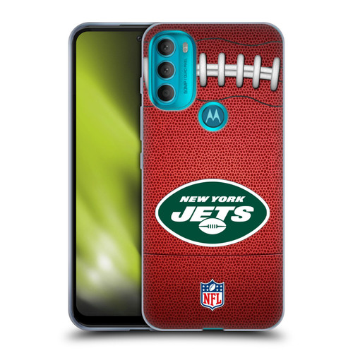 NFL New York Jets Graphics Football Soft Gel Case for Motorola Moto G71 5G