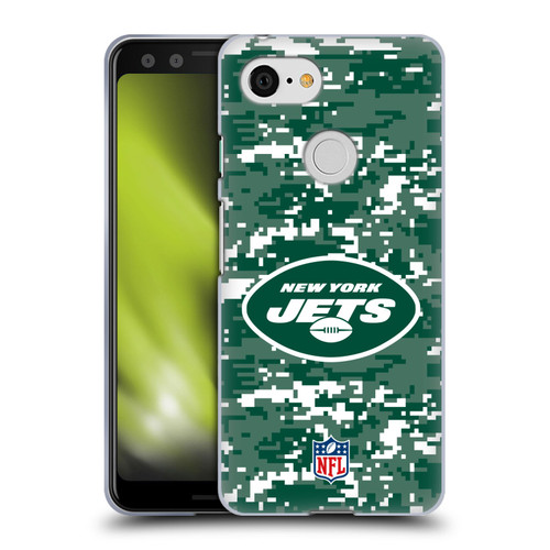NFL New York Jets Graphics Digital Camouflage Soft Gel Case for Google Pixel 3