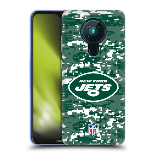 NFL New York Jets Graphics Digital Camouflage Soft Gel Case for Nokia 5.3