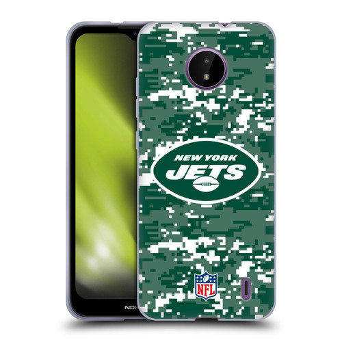 NFL New York Jets Graphics Digital Camouflage Soft Gel Case for Nokia C10 / C20