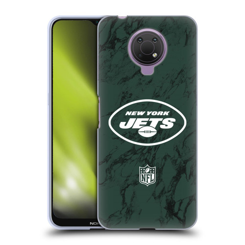 NFL New York Jets Graphics Coloured Marble Soft Gel Case for Nokia G10
