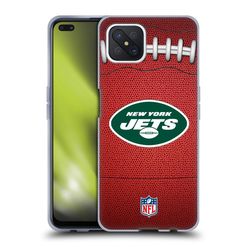 NFL New York Jets Graphics Football Soft Gel Case for OPPO Reno4 Z 5G