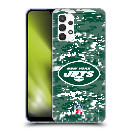 NFL New York Jets Graphics Digital Camouflage Soft Gel Case for Samsung Galaxy A32 (2021)