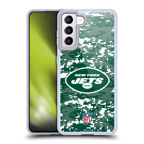 NFL New York Jets Graphics Digital Camouflage Soft Gel Case for Samsung Galaxy S21 5G