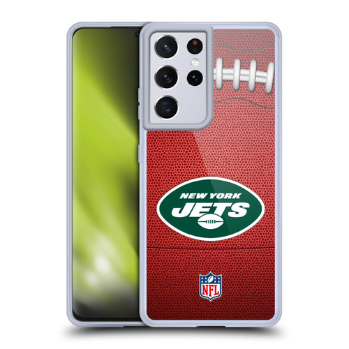 NFL New York Jets Graphics Football Soft Gel Case for Samsung Galaxy S21 Ultra 5G