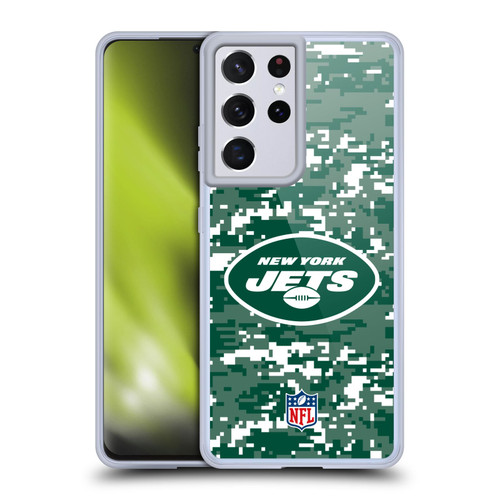 NFL New York Jets Graphics Digital Camouflage Soft Gel Case for Samsung Galaxy S21 Ultra 5G