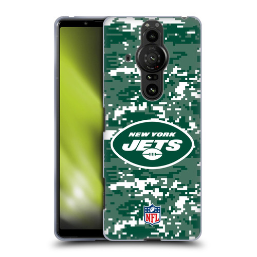 NFL New York Jets Graphics Digital Camouflage Soft Gel Case for Sony Xperia Pro-I