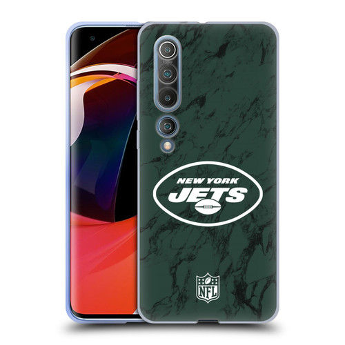 NFL New York Jets Graphics Coloured Marble Soft Gel Case for Xiaomi Mi 10 5G / Mi 10 Pro 5G