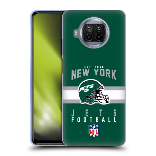 NFL New York Jets Graphics Helmet Typography Soft Gel Case for Xiaomi Mi 10T Lite 5G